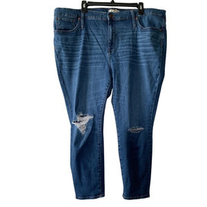 Madewell Jeans Skinny Ankle Distressed Size 36P 20W petite